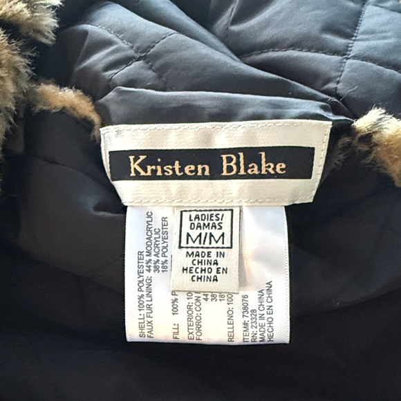Kristen Blake Leopard Print Faux Fur Reversible Hooded Vest - Picture 6 of 6